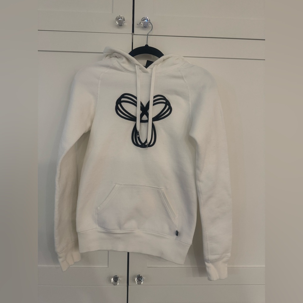 TNA Cream Hoodie Sweater with Black Design - Picture 6 of 9